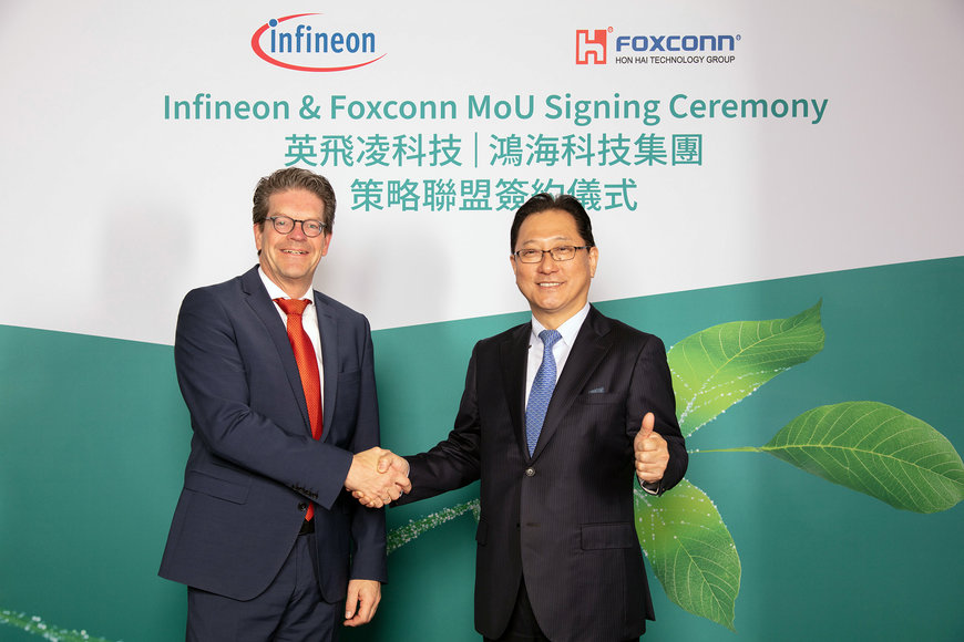 Infineon and Hon Hai Technology Group sign MoU to partner on SiC collaboration and leverage respective expertise in EV development